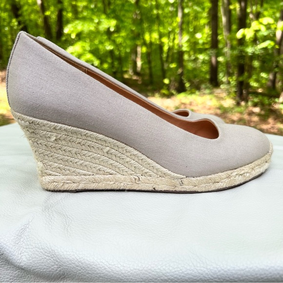 Jcrew Seville espadrille wedges in canvas, size 9.4 - Picture 8 of 11